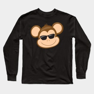 Cool Monkey Face Long Sleeve T-Shirt